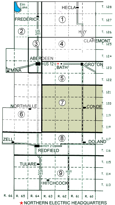 Cooperative District Map