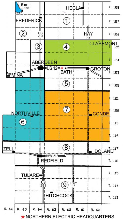 Northern Electric District Map