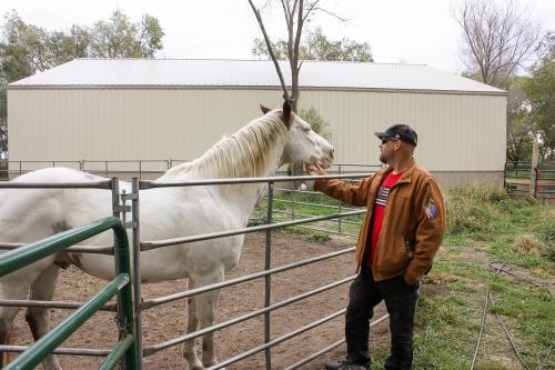 Chris Reder with horse